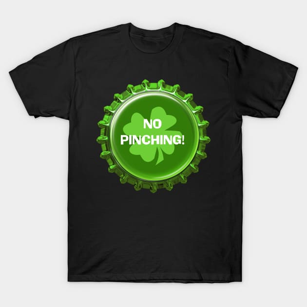 No Pinching! St. Patrick's Day Magnet and Sticker | Cherie(c)2022 T-Shirt by CheriesArt